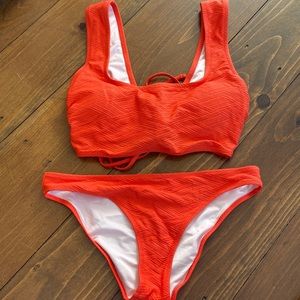 Orange bikini set